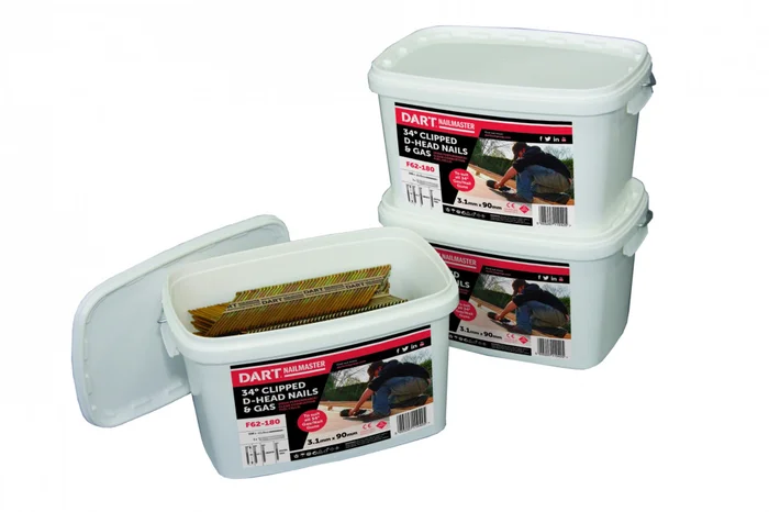 NailMaster 90mm x 3.1mm Nail & Gas Bucket