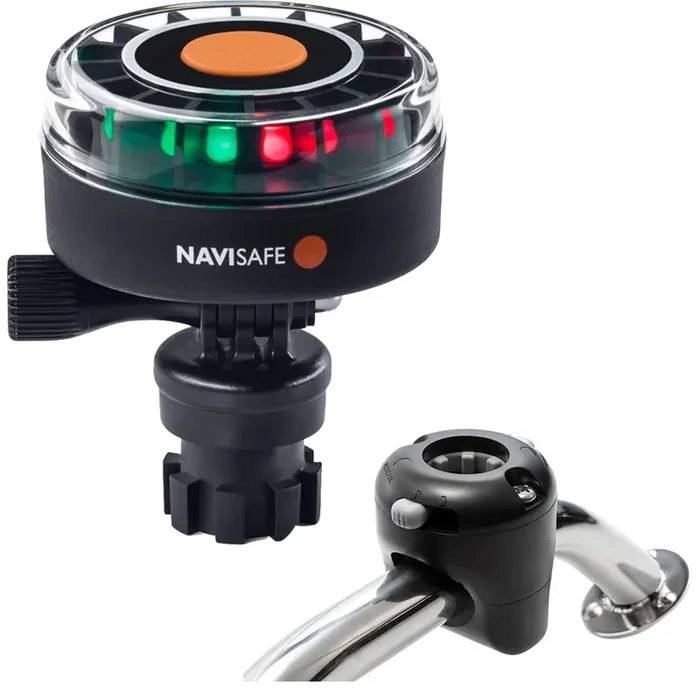 Navisafe Navilight 2NM Tricolor w/Navimount Base & Rail Mount – Black