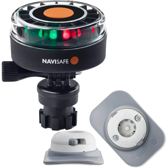 Navisafe Navilight 2NM Tricolor w/Navimount Base & RIB Mount – White