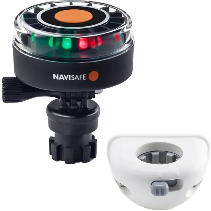 Navisafe Navilight 2NM Tricolor w/Navimount Base & Vertical Mount – White