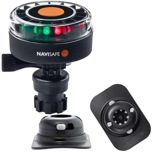 Navisafe Navilight 2NM Tricolor w/Navimount Base RIB Mount – Black [340KIT2]