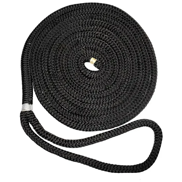 New England Ropes 3/8″ Double Braid Dock Line – Black – 15‘