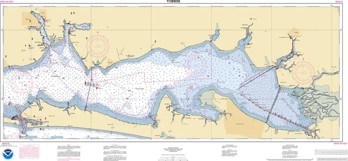NOAA Nautical Chart – 11385OG Intracoastal Waterway West Bay to Santa Rosa Sound