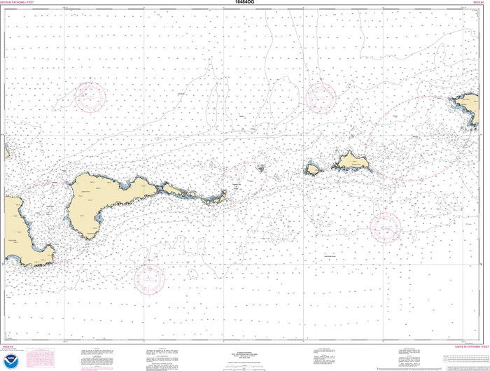 NOAA Nautical Chart – 16484OG Atka Island to Chugul Island Atka Island