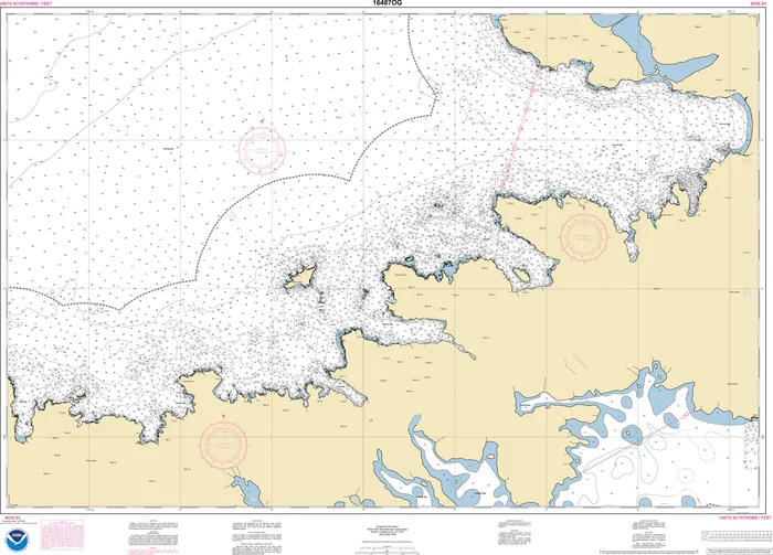 NOAA Nautical Chart – 16487OG Korovin Bay to Wall Bay-Atka Island, Martin Harbor