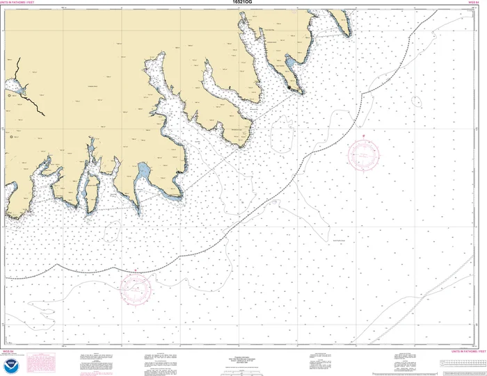 NOAA Nautical Chart – 16521OG Unalaska Island Protection Bay to Eagle Bay