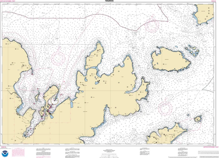 NOAA Nautical Chart – 16528OG Unalaska Bay and Akutan Pass