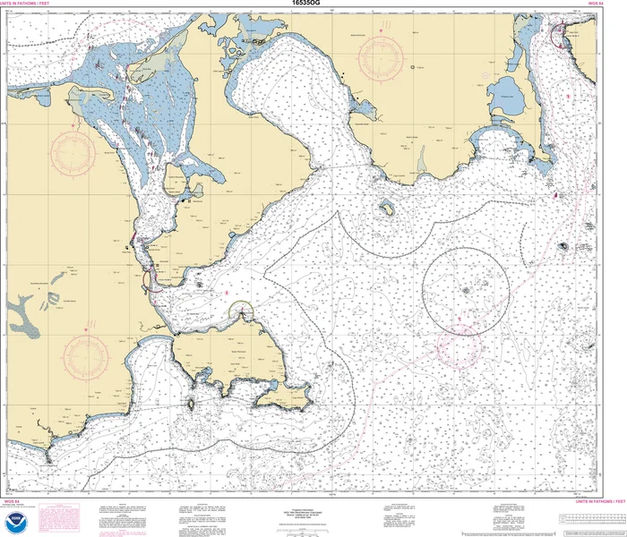 NOAA Nautical Chart – 16535OG Morzhovoi Bay and Isanotski Strait