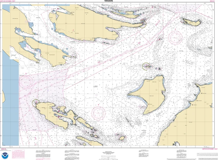 NOAA Nautical Chart – 18432OG Boundary Pass