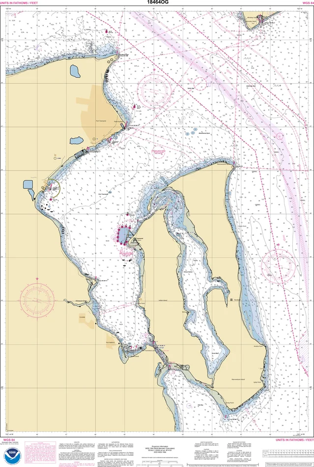 NOAA Nautical Chart – 18464OG Port Townsend