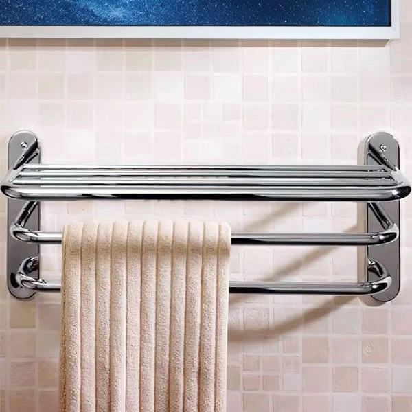 Nuie 663mm Wide 3 Tier Chrome Towel Rack – LA380.