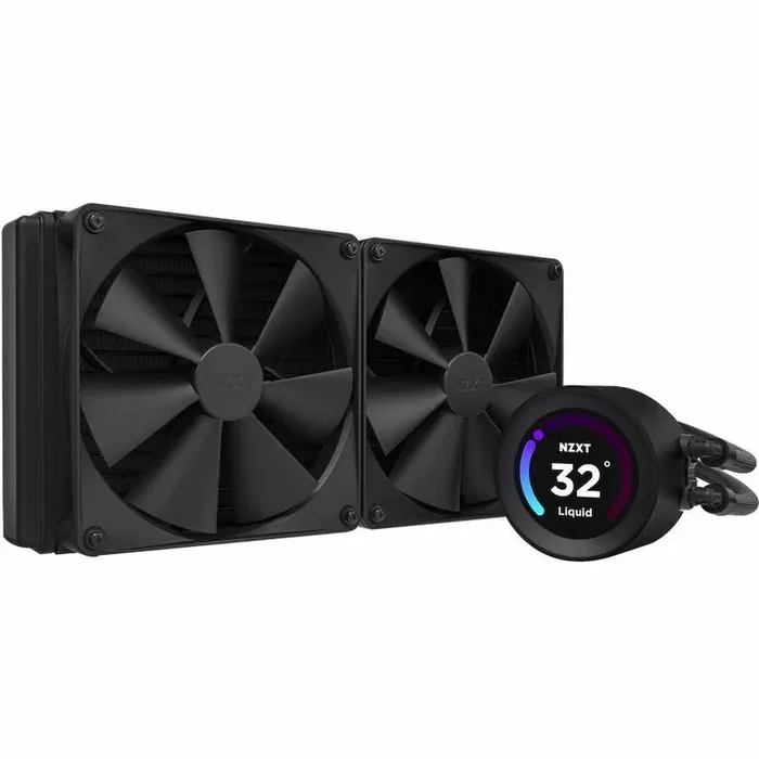 NZXT Kraken Elite 280 280mm AIO Liquid Cooler with LCD Display – 1 Pack
