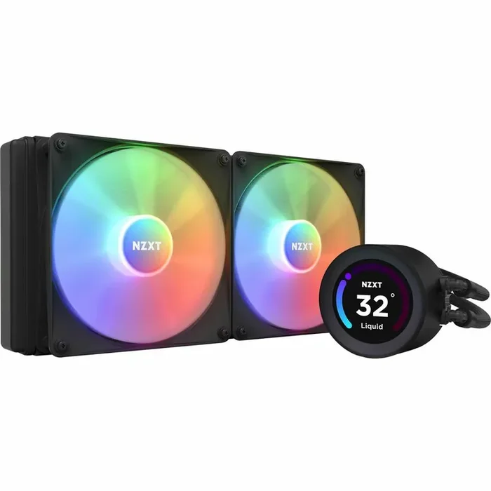 NZXT Kraken Elite 280 RGB RL-KR28E-B1 Cooling Fan/Radiator/Water Block/Pump – 1 Pack