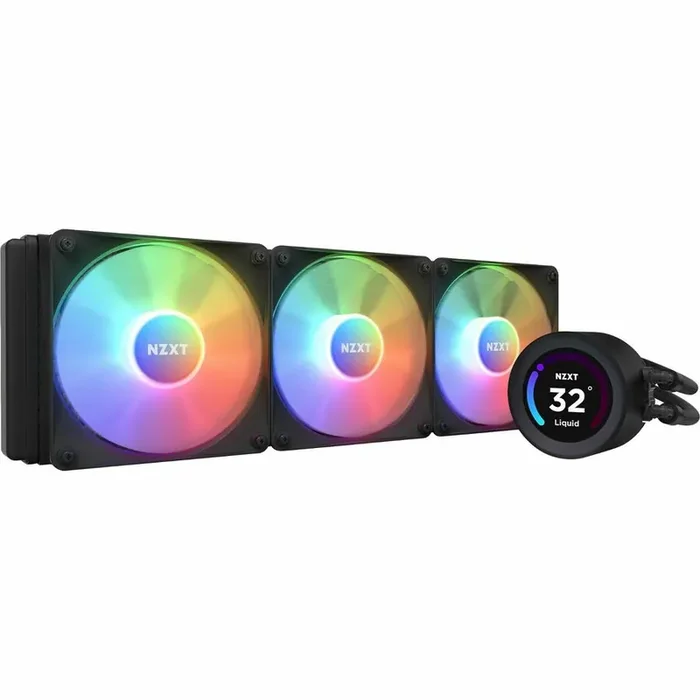 NZXT Kraken Elite 360 RGB RL-KR36E-B1 Cooling Fan/Radiator/Water Block/Pump – 1 Pack
