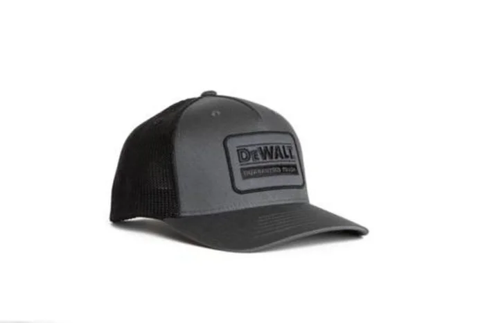 Oakdale Trucker Hat with Patch Gray and Black Mesh DXWW50041-309-OSFA