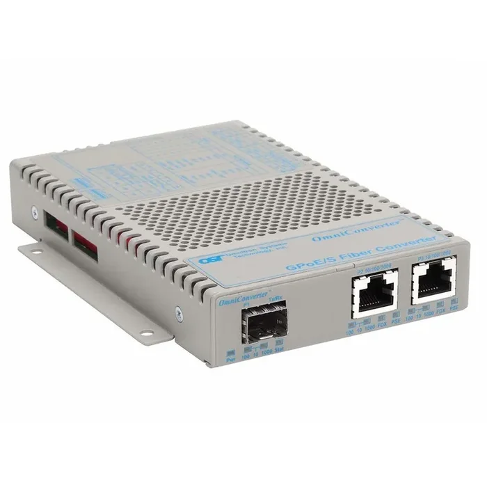 Omniconverter 10/100/1000 Poe Gigabit Ethernet Fiber Media Converter Switch Rj45 Sfp Wide Temp 9419-0-21W