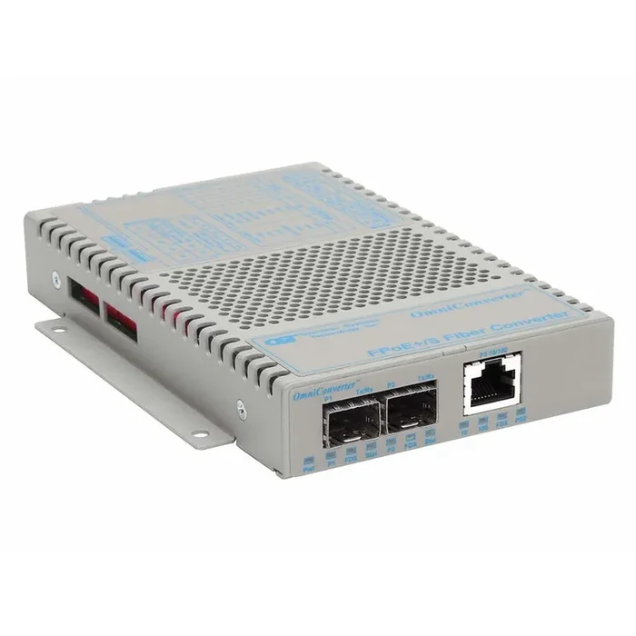 Omniconverter 10/100 Poe+ Ethernet Fiber Media Converter Switch Rj45 Sfp 9339-1-11