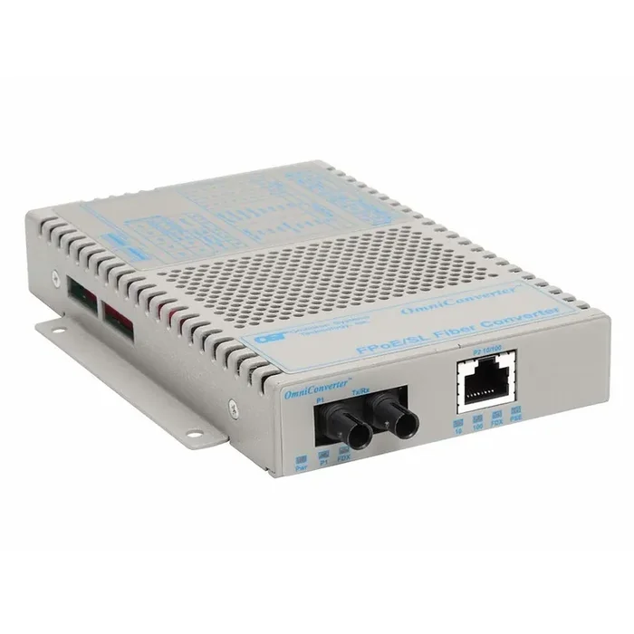 Omniconverter Sl 10/100 Poe Ethernet Fiber Media Converter Switch Rj45 St Single-Mode 30Km Wide Temp 9341-1-11W