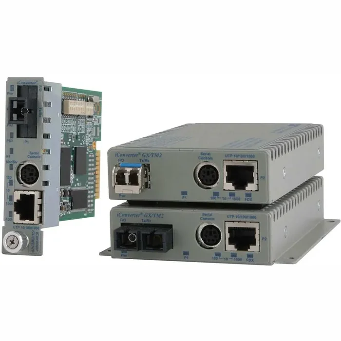 Omnitron Systems 10/100/1000Base-T Utp To 1000Base-X Media Converter And Network Interface Device 8939N-0-E