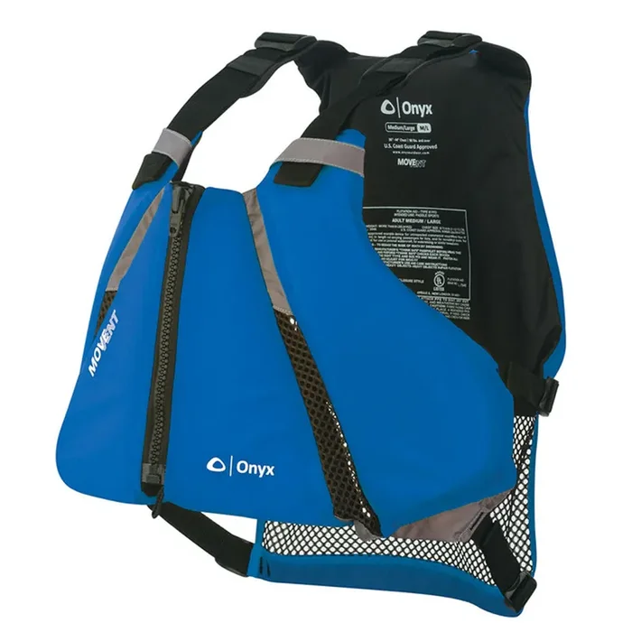 Onyx MoveVent Curve Paddle Sports Life Vest – XL/2X – Blue