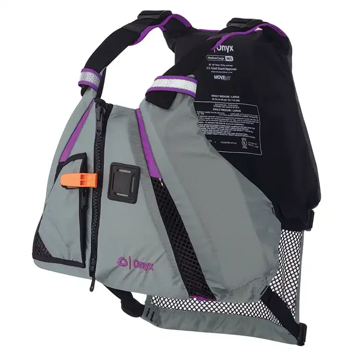 Onyx MoveVent Dynamic Paddle Sports Vest – Purple/Grey – XS/SM
