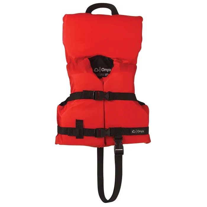 Onyx Nylon General Purpose Life Jacket – Infant/Child Under 50lbs – Red