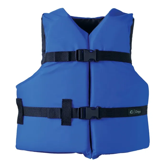 Onyx Nylon General Purpose Life Jacket – Youth 50-90lbs – Blue