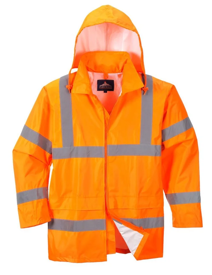 Orange Hi-Vis Rain Jacket – XL UH440ORRXL