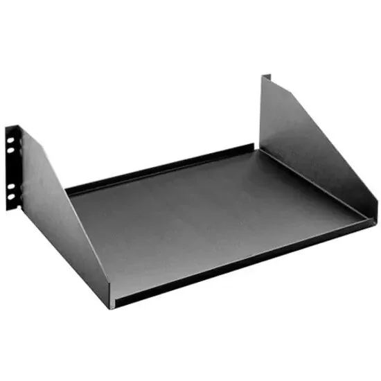 Ortronics Rack Shelf – Black – Aluminum