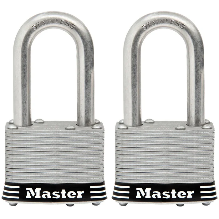 Padlock 1 3/4in Pin Tumbler Keyed Dual Ball Bearing 2pk 1SSTRILFHC