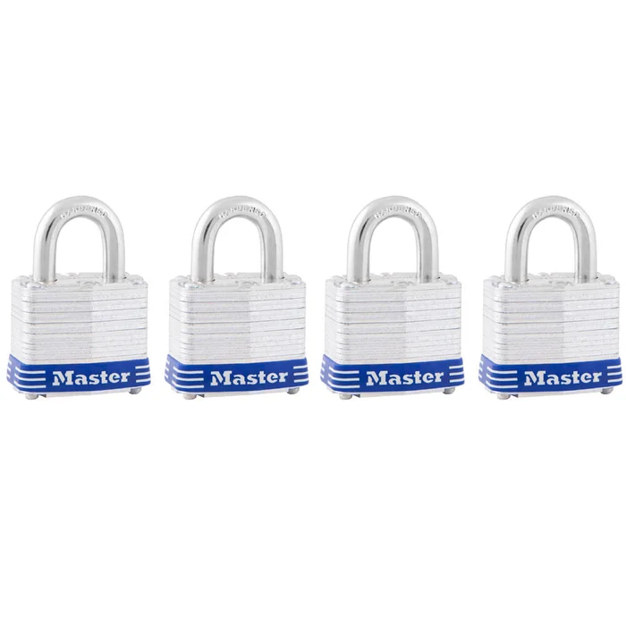 Padlock 1 9/16in Keyed Alike Tumbler 4pk 3008D