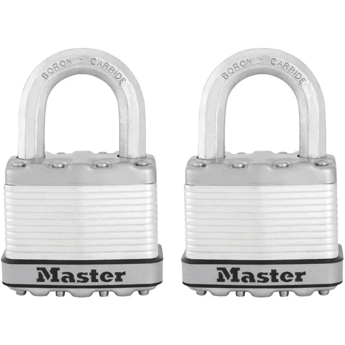 Padlock 2in Steel Keyed Alike Dual Ball Bearing 2pk M5XTCCSEN