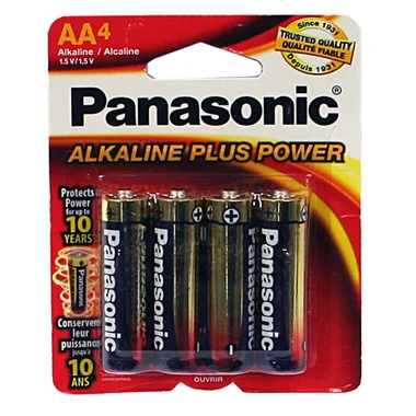 Panasonic 4-AA Alkaline Batteries