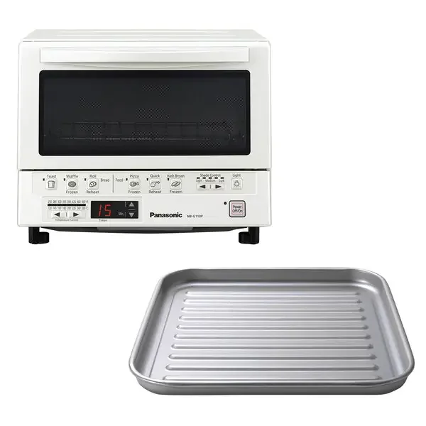 Panasonic FlashXpress NB-G110PW FlashXpress 1,300-Watt Toaster Oven with Double