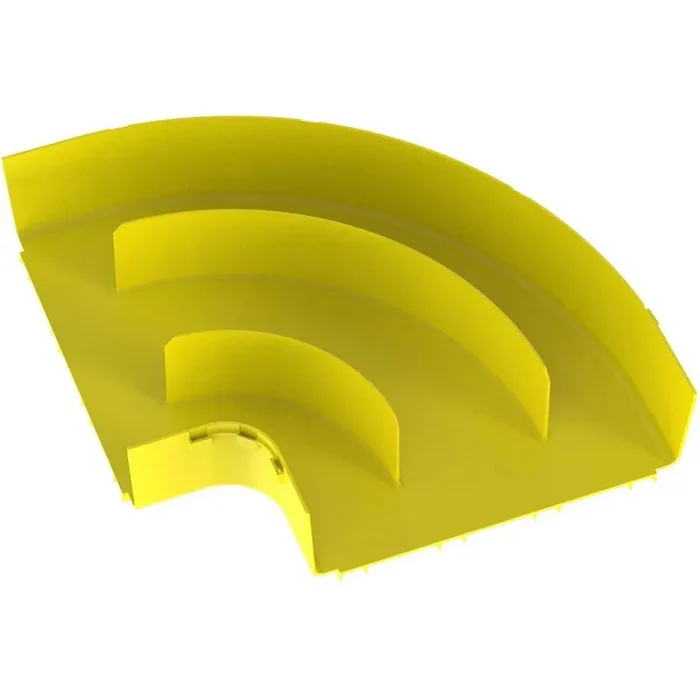 Panduit FiberRunner® Horizontal Right-Angle, 90°, 12×4, Yellow