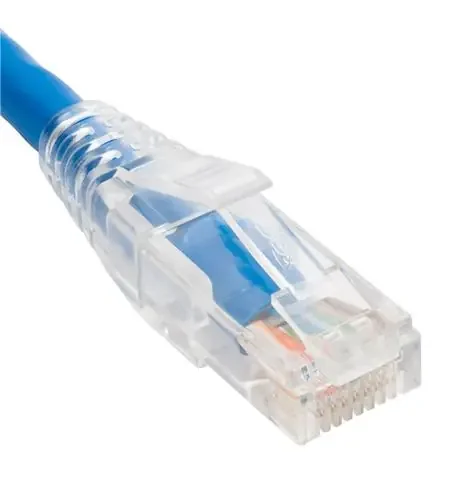 PATCH CORD- CAT6- CLEAR BOOT- 14‘ BLUE ICC-ICPCST14BL