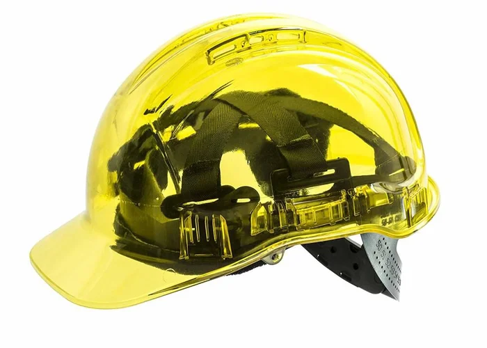Peak View Ratchet Vented Hard Hat – Yellow PV60YER