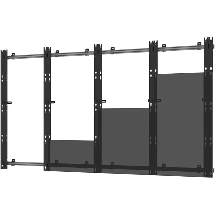 Peerless-AV SEAMLESS Kitted DS-LEDZRD-4X4 Wall Mount for LED Display, Video Wall – Black, Silver – TAA Compliant