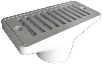 Pentair Concrete Gutter Drain & Grate 2.5″ x 6″ | 542039