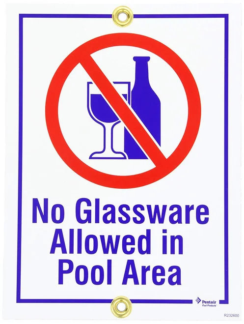 Pentair Sign No Glass Ware | R232600