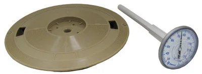 Pentair Skimmer Lid W/Thermometer Tan Swimquip Jacuzzi® Hayward | L1B