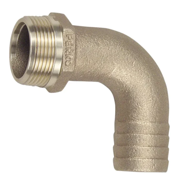 Perko 3/4″ Pipe To Hose Adapter 90 Degree Bronze MADE IN THE USA