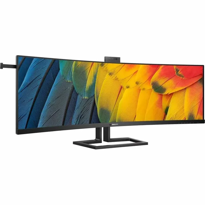 Philips 45B1U6900CH 45″ Class Webcam Dual Quad HD (DQHD) Curved Screen LCD Monitor – 32 9 – Textured Black