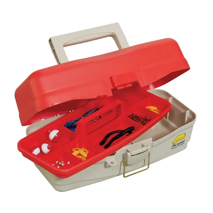 Plano Take Me Fishing™ Tackle Kit Box – Red/Beige
