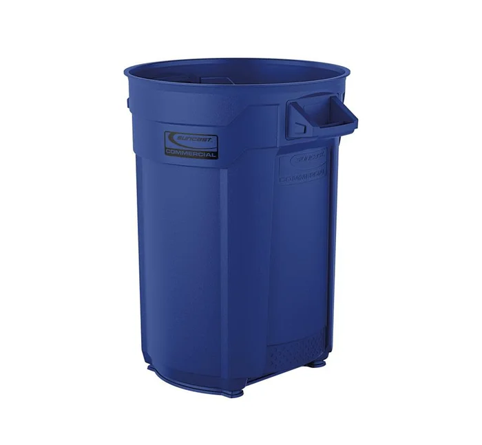 Plastic Utility Trash Can – 44 Gallon Blue BMTCU44BL