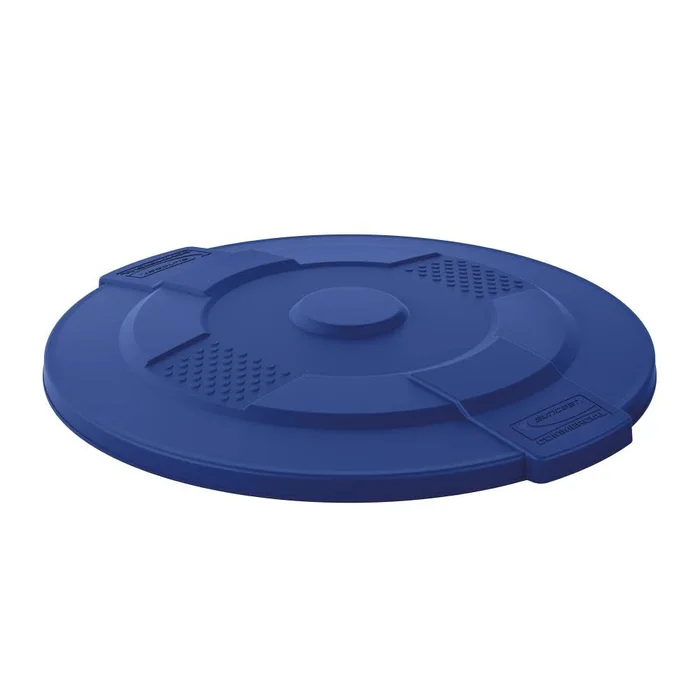 Plastic Utility Trash Lid – 55 Gallon Blue TCU55LIDBLD