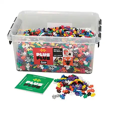 Plus-Plus Open Play 3,600-Piece Set, Assorted Colors