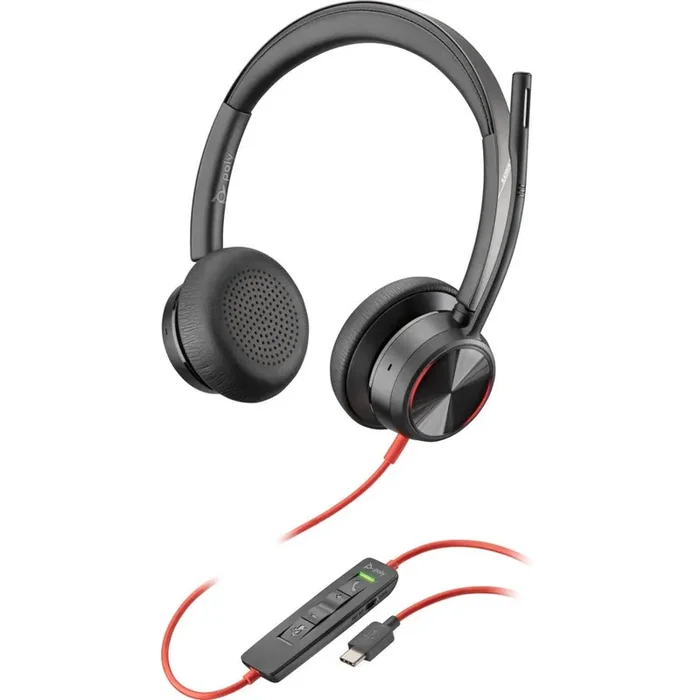 Poly Blackwire 8225 USB-C Headset – Stereo – USB Type C – Wired – 32 Ohm – 20 Hz – 20 kHz