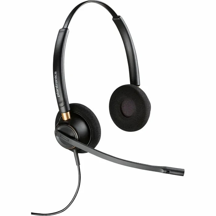 Poly EncorePro HW520D Headset – Stereo – Wired – On-ear – Binaural – Ear-cup – 2.58 ft