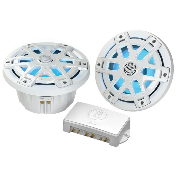 Poly-Planar MA-OC6 6.5″ 480 Watt Waterproof Blue LED Speaker – White